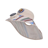 Cartoon Solar-Powered Sun Hat with Fan for Kids