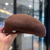 Autumn/Winter Wool Beret – Fashionable & Versatile Painter 8-Panel Hat