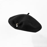 Women’s Wool Beret – Classic French Beret, Solid Color Artist Style, Suitable for Women and Kids