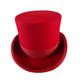 Wool Felt High Crown Top Hat, Men’s Magician Dress Hat, Equestrian Formal Hat, 15CM Height