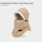 Unisex Winter Hat with Face Mask, Neck Warmer & Ear Protection (Windproof & Warm), Suitable for Cycling and Outdoor Activities