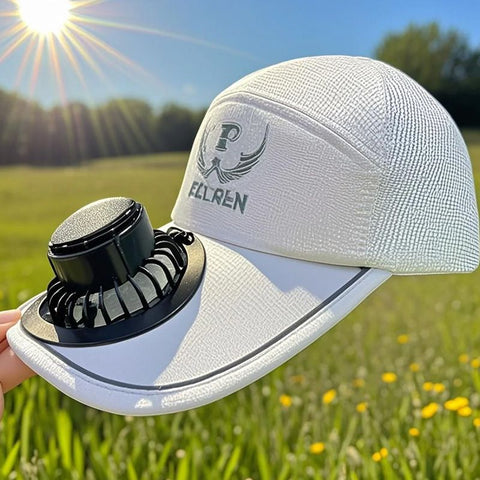 Summer Baseball Cap with Solar Rechargeable Fan – Lightweight Outdoor Sun Protection Hat