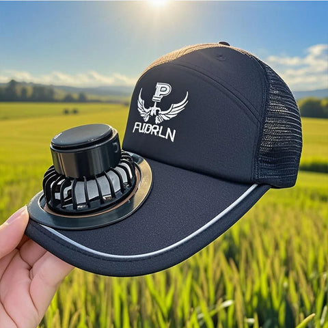 Summer Baseball Cap with Solar Rechargeable Fan – Lightweight Outdoor Sun Protection Hat