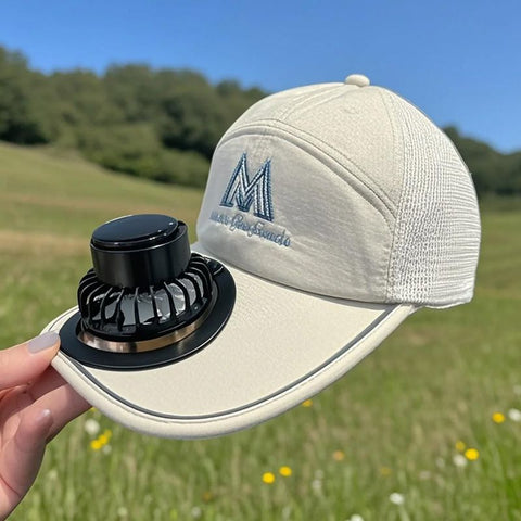 Summer Baseball Cap with Solar Rechargeable Fan – Lightweight Outdoor Sun Protection Hat