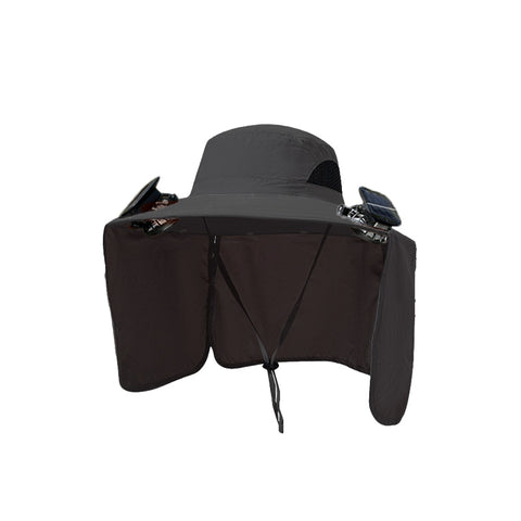 Summer Outdoor Sun Protection Wide-Brimmed Fisherman Solar Hat (with Neck Cover)