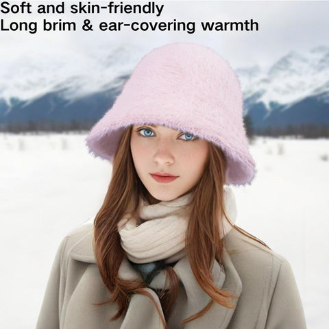 Autumn & Winter Faux Lamb Wool Bucket Hat