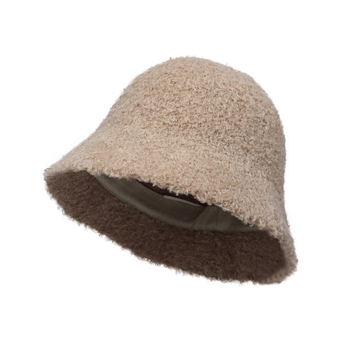 Autumn & Winter Faux Lamb Wool Bucket Hat