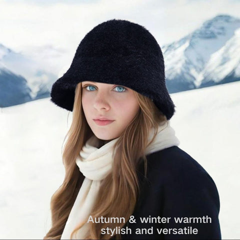 Autumn & Winter Faux Lamb Wool Bucket Hat