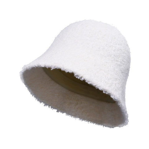 Autumn & Winter Faux Lamb Wool Bucket Hat
