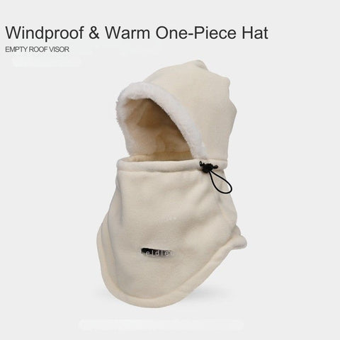 Unisex Winter Hat with Face Mask, Neck Warmer & Ear Protection (Windproof & Warm), Suitable for Cycling and Outdoor Activities