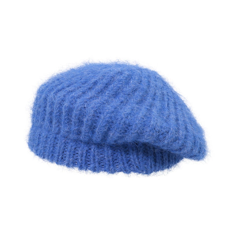 Fashionable Knit Beret – Comfortable, Loose Fit, Face-Slimming, Elegant Style