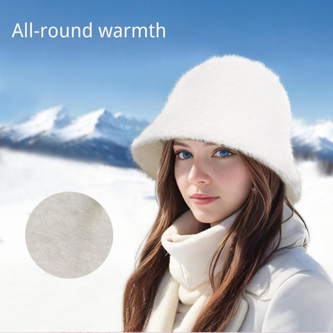 Autumn & Winter Faux Lamb Wool Bucket Hat